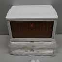 Ergocar Foldable Storage Boxes, Transparent Plastic Storage Boxes with Lid, Stackable Large Capacity Organiser, Thick and Durable, for Bedroom, Wardrobe, Office, Garage (Four layers)