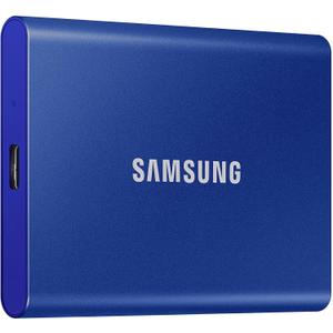 SAMSUNG T7 Portable SSD, 2TB External Solid State Drive, Speeds Up to 1,050MB/s, USB 3.2 Gen 2, Reliable Storage for Gaming, Students, Professionals, MU-PC2T0H/AM, Blue
