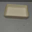 Desk Organizer Tray, PU Leather Nightstand Organizer Perfume Valet Tray for Men Women, Decorative Vanity Trays Trinket Dish Key Bowl for Entryway Table (Ivory, Medium)