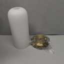 Mid Century Bathroom Wall Sconce - Set of 2 Modern Brushed Gold Brass Sconces - Frosted Milk White Glass Indoor Dimmable Lighting Fixture with Bulb - Double Vanity Lights for Bedroom Living Room Decor