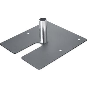 Zonon Pipe and Drape Base Plate 14 x 16 Inches Backdrop Stand Flat Brace Bracket with a Fixing Pin for Backdrops Trade Shows Events Booths and Bracket(1,2'' Diameter Fixing Pin)