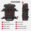 Lone Rider MiniBag 6L Waterproof Motorcycle Crash Bar Bag - with Hypalon MOLLE System, Gated G-Hooks, Cam Buckles - Front Bumper Frame Side Tail Storage - Fits MotoBags, Panniers and Luggage Racks