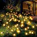 PATIOPIA Solar Garden Lights, 80 LED Firefly Garden Lights Solar Outdoor, Solar Lights for Outside Sway by Wind,Outdoor Solar Lights Waterproof for Yard Patio Pathway Decoration (8 Pack)