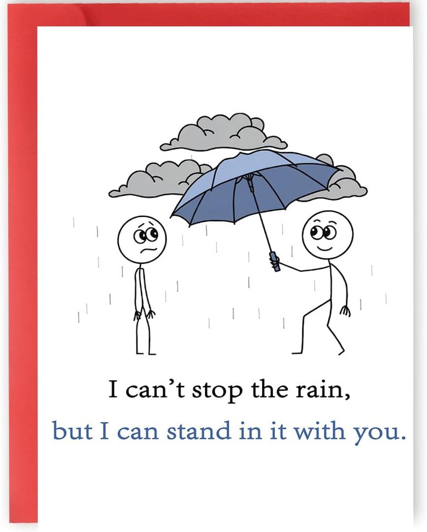2 x OJsensai Encouragement Card for Men Women, Funny Get Well Soon Card from Doctor Nurse, Support Cards for Sister Bother, 8 x 5.3 inches