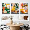 Amaieuin 6 Pack Paint by Numbers Kit for Adults Beginner,Paint by Number Adult,Easy Adult Paint by Numbers for Home Decor Gift 12x8in (Flowers)