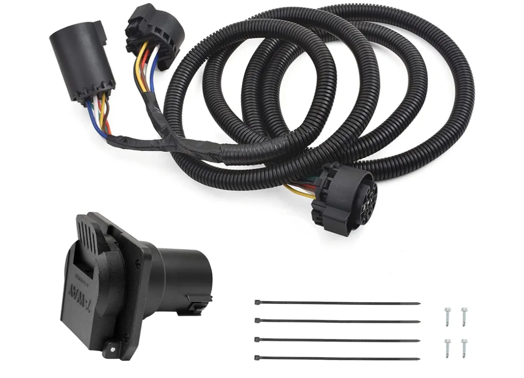 7-Foot 7-Pin Trailer Wiring Harness Kit, Compatible with 1997-2021 Ford F150,F250,F350,F450,F550, GMC, Chevy, Ram, Nissan, Toyota, Truck Bed Extension for 5th Wheel & Gooseneck Trailers
Amazon's Choice