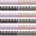 6Pcs/Set 24 Inch Nail Polish Rack Wall Mounted, Lipstick Essential Oil Bottle Clear Holder Organizer, Big Display Stand Wall Shelf for Bottle Cup Make-ups