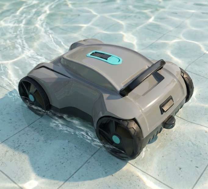 Ningbo Cordless Automatic Pool Cleaner, Robotic Pool Vacuum with 2.5H in Charge, Covers 1076 Sq.Ft, for In-Ground & Above-Ground Pools, Self-Docking