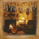 Homemory 20PCS Floating Candles with Wand Remote, Magic Hanging Candle with Timer, Flickering Warm Light Floating Candles for Halloween Christmas Birthday Party Decor