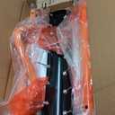 21" Rolling Lawn Aerator, 45 Preassembled Spikes, Only Needs 3-5 Minutes to Assemble, No Looseness, Good Package, 75" Long Handle with Quick Clip Connections, U-Shape Construction - Orange.
