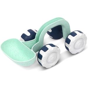 Asweets Beach Sand Toy Shovel Car, Organic Green Plastic Travel Beach Sand Toys for Kids Toddlers, Ideal Gift for Boys and Girls, 11.81''L x 6.10''W x 5.31''H (Medium)