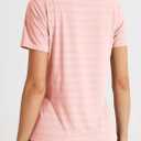 Libin Women's Workout T Shirts Short Sleeve Gym Running Athletic Tops Quick Dry Crewneck Yoga Shirts (Pink, XS)