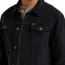Wrangler Men's Corduroy Trucker Jacket (X-Large, Jet Black)