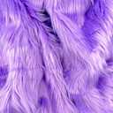EOVEA Shaggy Faux Fur Fabric by The Yard  60 Wide | Fluffy, Soft Fake Fur Material for Sewing, Crafts, Costumes, Upholstery & Home Decor | Long Pile Plush Fabric(Lavender,Half Yard)
