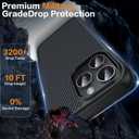 Magnetic for iPhone 14 Pro Max Case, Anti-Scratch Carbon Fiber Texture-Compatible with MagSafe - Military Grade Drop Protection - Slim Shockproof Phone Cover 6.7", Black