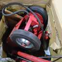 35 Ton Air Hydraulic Floor Jack, 77,000 LBS Capacity for Heavy Duty Trucks & Tractors, Low Profile 10 inch, with 4 Adapters, Dual Power (Air/Manual Hydraulic), 46" Adjustable Handle (Red)