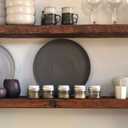 Jarware Spice Lids for Regular Mouth Mason Jars, Set of 2, Black and White