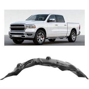 Front Left Fender Liner Inner Panel Compatible with 2009-2018 Dodge Ram 1500 2019-2024 Ram 1500 Classic Replacement for 68110687AE CH1248152 Driver Side Wheel Liner Splash Shield