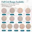 6 Inch Mesh Sanding Discs, 500 Grit, 25 Pack Hook and Loop Net Sandpaper | Dust-free anti-clog mesh, wet dry dual use, fits all 6-inch orbital pads for auto paint, wood, metal & drywall polishing