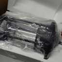 ALLGOT Outdoor Pendant Light Fixtures, Exterior Hanging Lantern Porch Light, Black Hanging Lamp Farmhouse Exterior Chandelier Ceiling Mount for Porch, Patio, or Entryway (Black, 13.2 Inch Height) (Black-Seeded Glass)