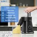 Electric Cheese Grater Salad Shooter, 6-In-1 Electric Slicer For Home Kitchen,One-Touch Easy Control,With Safety Push Bar Cheese Grater Electric For Zucchini,Cheese,Vegetable