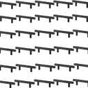 30 Pack Black Cabinet Pulls, 3 Inch Hole Centers Stainless Steel Round T-Bar Handles, 5" Overall Length Kitchen Drawer Pulls Hardware for Cupboard Wardrobe Closet Nightstand
