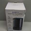 Automatic Humidifiers for Bedroom Large Room, 4.5L Cool Mist Humidifier for Home & Plant with Timer & Humidity Sensor, Last Up to 18H on High Setting, Auto Shut-Off, 360 Nozzle (Black)