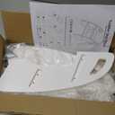 Reeple Wooden Step Stool, 300 lb. Load Capacity, with Safety Non-Slip Pads and Handles, Bamboo Step Stool for Bathroom and Kitchen, Gift for Christmas (White)