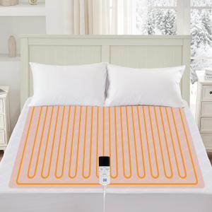 Sealy Heated Mattress Pad Full Size Single Control for Zone, 9 Heated Settings & 1-9 Hours Auto Shut Off, Luxury Quilted Bed Warmer with ETL Certified, Soft Extra-Cozy Fabric