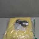 SMABU Yellow Boho Linen Curtains 90 Inches Long 2 Panels Set, Light Filtering Semi Sheer Drapes with Back Tab & Rod Pocket, Tassel Decor for Bohemian Farmhouse Living Room, Bedroom, 52x90