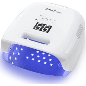 NAILGIRLS Cordless Rechargeable UV Nail Lamp, 60W Professional UV Light for Gel Nails with Metal Base, Portable Wireless LED Nail Dryer Fast Charger Curing Lamp 3 Timers for Salon or Home