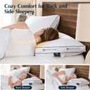 Pacific Coast Gusseted Bed Pillows for Side Sleepers and Back Sleepers, Goose Feather and Down Firm Pillows with 100% Cotton Shell, King Size Set of 2, Supportive Gusseted Pillows for Sleeping