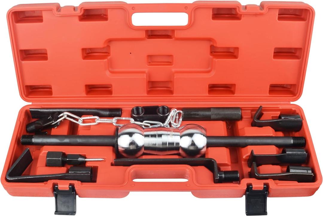 DAYUAN 13PC Dent Puller with Slide Hammer Auto Body Truck Repair Tool Kit Set, Heavy Duty Auto Body Dent Repair Tool Kit, Automotive Dent Remover