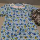 qnprt 100 Days of School Costume 100th Old Lady Costume for Kids Girls Grandma Dress Up Size 8