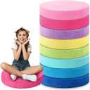 8 Pcs Round Floor Pillow Cushions for Kids Classroom 15'' Soft Flexible Seating Chair Floor Seats for Reading Corner Playroom - Autumn Winter School Supplies (Candy Series)