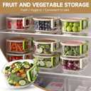 Fruit Vegetable Washing Bowl with Strainer, Berry Lettuce Keeper for Fridge Refrigerator Organization, Portable Colander for Kitchen Fridge, Drainer Container With Lid, 2 Pack (Pink)