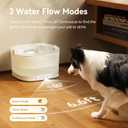 Cheerble Pumpless Dog Water Elfin Fountain, Wireless Pet Fountain Battery Operated, 4L/135 oz D1 Pro Automatic Water Dispenser for Dogs MagDrive Technology Stainless Steel Tray, No Cleaning Hassle