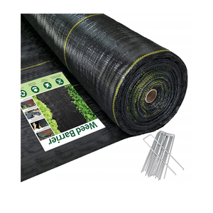 4ft x300ft Black Weed Barrier Landscape Premium Fabric-Heavy Duty Woven Ground Cloth with Superior Permeability Weed Control Convenient Design