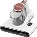 DEVINC Mattress Vacuum Cleaner, 16 KPa Bed Vacuum Cleaner with 253.7nm UVC Light, HEPA Filter & Heating Tech, Handheld Vacuums for Bed, Sofa, Couch, Crib, Fabric Surfaces(Corded)