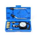 Compression Tester, 8pcs Engine Compression Tester kit Professional Petrol Gas Engine Cylinder Pressure Gauge 0-300 PSI Automotive Tool for Motorcycle Car Truck (Blue)