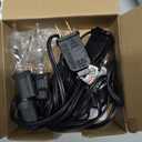 Abeja Flickering Flame String Lights 10Ft, C18 Vintage Halloween Lights with 10 CA5 Flame Bulbs, E12 Candlestick Base, Flicker Flame String Lights for Fireplace Party Room Decor, 1w, 120v, Black