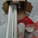 TONIAL Curtain Rods No Drilling for Windows, 32-58 In, White, 2 Pack