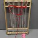 Mochiglory Wooden Weaving Loom Creative DIY Weaving Art 15.7 x 11.4 x 1.4 inches for Kids, Beginners and Experts