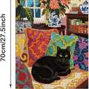 1000 Piece Jigsaw Puzzle for Adults- Family Decoration Puzzle, Challenging Fun Puzzles Stunning Art Wall Decor, Gift for Adult Puzzle Lovers, Bedroom Cat C0808