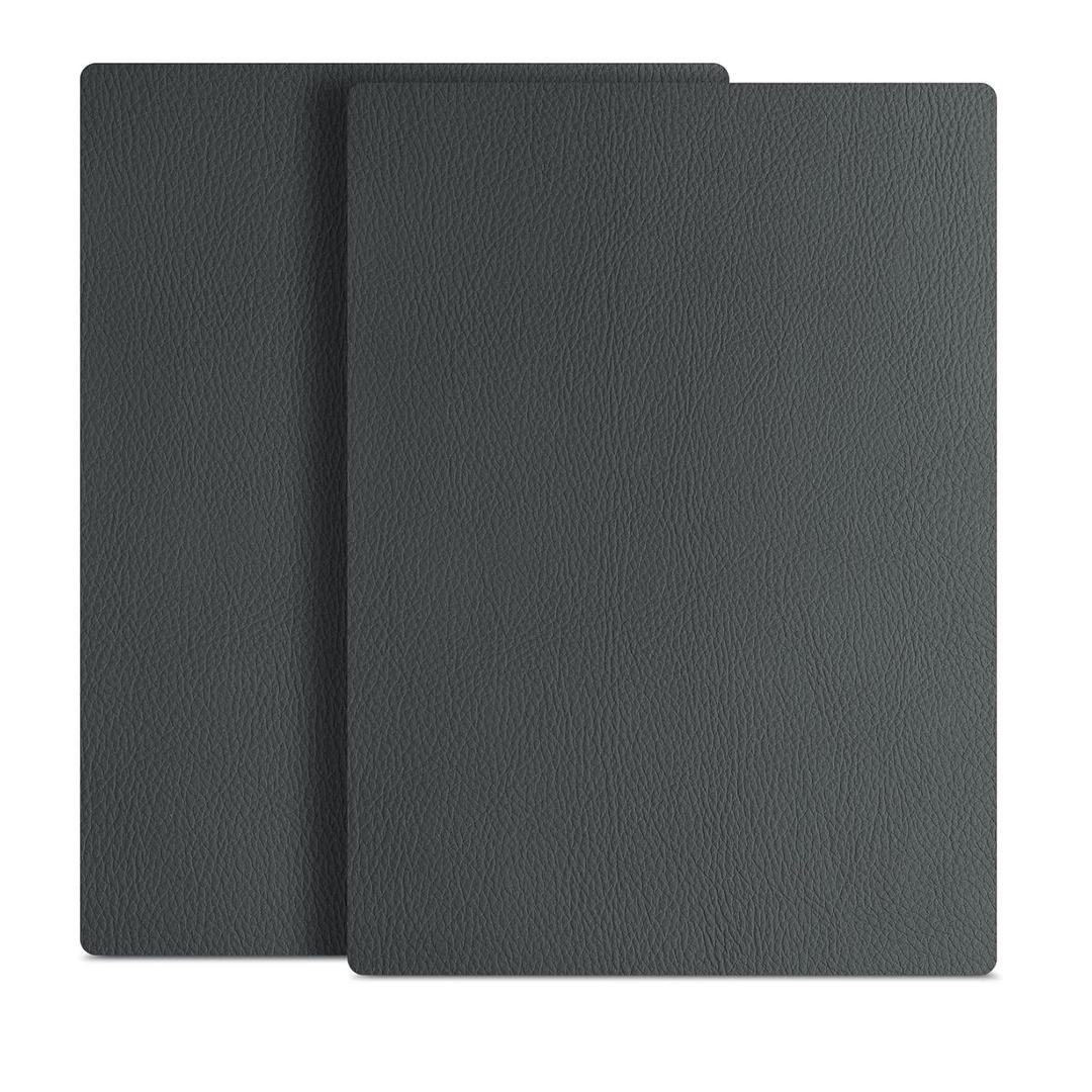 ILOFRI Leather Repair Patch 8x11 inch 2 Pcs, Durable Self Adhesive Vinyl and Leather Repair Kit for Couch, Car Seats, Boat Seat, Furniture, Upholstery, Auto Interior, Sofa, Chair - Dark Grey #2