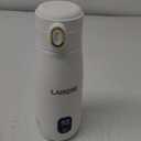 Portable Milk Warmer - Travel & On-the-Go, Quick Heating Breast Milk & Baby Milk Bottle Warmer, USB Rechargeable (White)