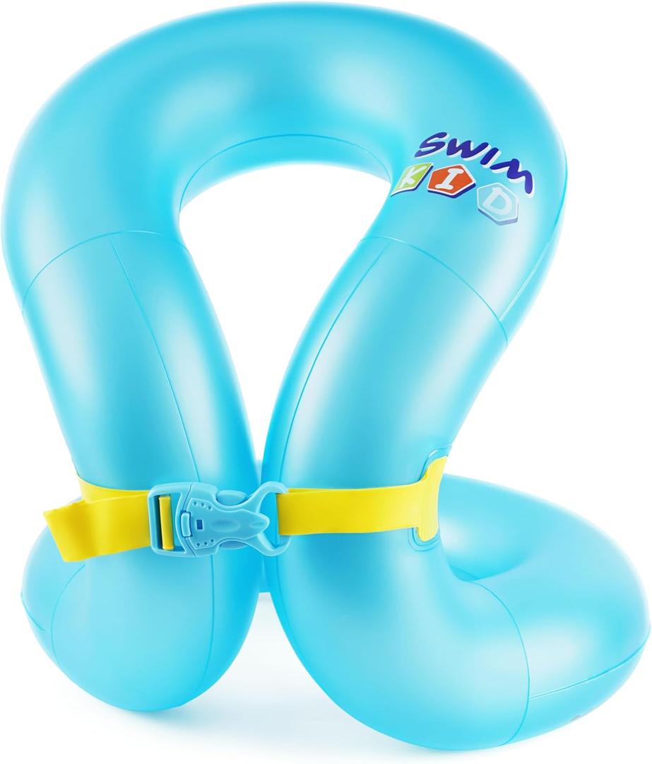 Kids Swim Vest for 3-6yrs/7-14yrs,Inflatable Portable Arm Floaties with Dual Air Bag＆Adjustable Safety Buckle for Pool ＆ Beach,Safety Learning to Swim Aid for Children 33-50 lbs/50-88 lbs