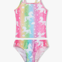 Girls Tankinis Two Pieces Swimsuits Hawaiian Beach Sport Bathing Suit Set for 9-10 Years Old Kids