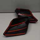 Door Rear View Mirror Cover Cap Compatible with Chevrolet Corvette C8 2020-2025, ABS Side Door Rearview Mirror Cover Protective Trim Cap, 2PCS (Bright Black)