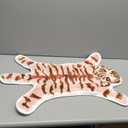 Pink Tiger Bath Mat for Bathroom, Cute Tiger Cartoon Bathroom Rug for Kids Non Slip Animal Shaped Bathtub Mat Absorbent Plush Shower Rugs Carpet Decor Washable